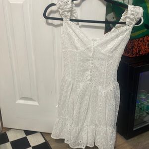 white corset dress